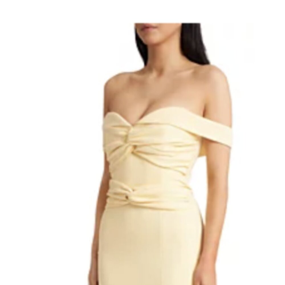 NWT Lavish Alice, Claire Butter Yellow Bodycon Dress NWT